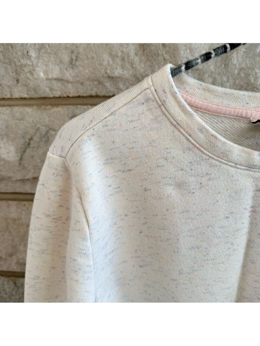 A New Day Speckled Cream Sweatshirt XS - Picture 3 of 6